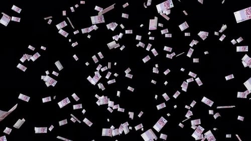 Bucle de caída de billetes de