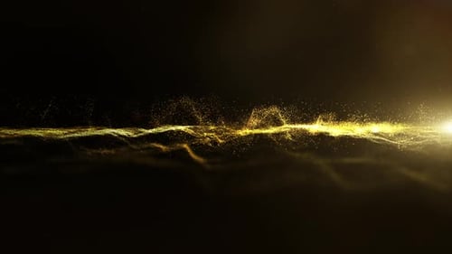 Futuristische fließende Partikel Wave 02