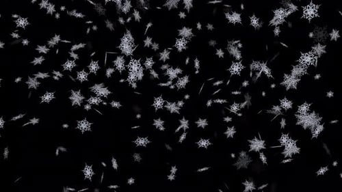 Seamless Loop of Falling Snowflakes for Winter Scenes