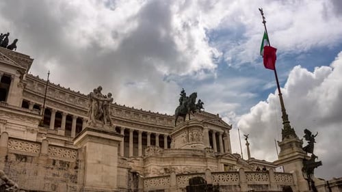 4K Timelapse Piazza Venezia 2, Rome, Italy