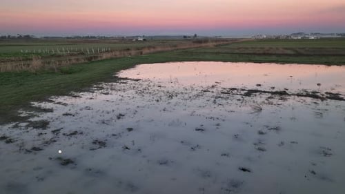 Farm Landscapes Background Texture 4 K Aerial