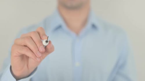 Man Writes Hot Price with a Marker