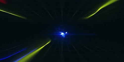 Futuristic Dynamic Light Rays Logo Reveal Opener