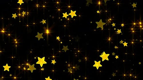 Golden Stars Celebration Twinkle Animation