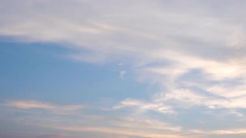 Sunset Time Lapse with Pink and Blue Clouds