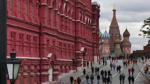 Moscow Russia City Center View on Moscow Kremlin.