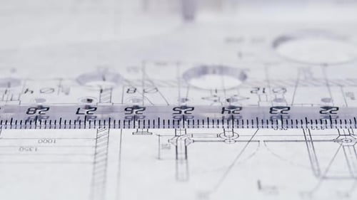 Plan Blueprint Closeup