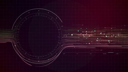 Futuristic Digital Data Flow Background Animation