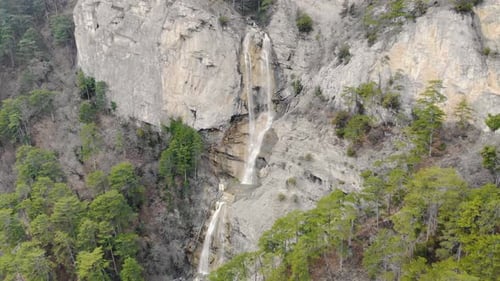Aerial View of Waterfall
