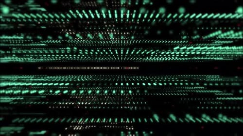 Sci Fi Green Rotating Background Seamless Loop