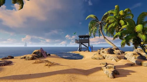 Beach By The Sea