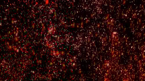 Red explosive particles