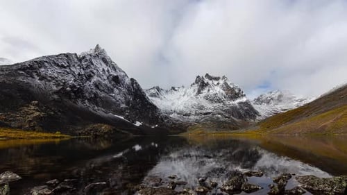 Grizzly Lake in Tombstone Territorial Park Yukon Canada