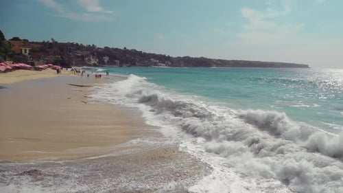 Fly Over the Beach with Stunning Ocean Views
