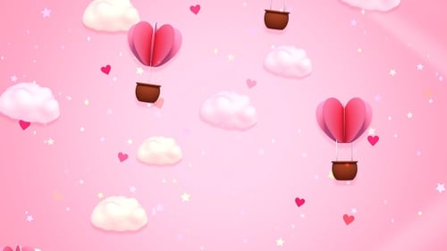 4K Heißluftballons zum Valentinstag