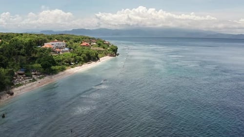 Aerial View From Drone a Beautiful Coastal Road