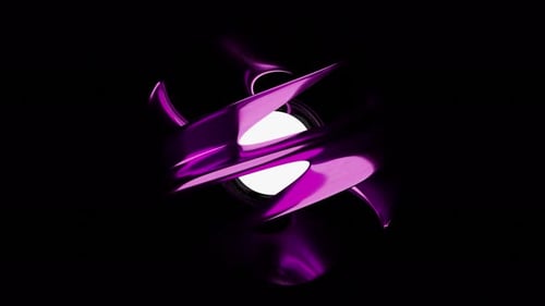 Glowing ball in wavy 3d sphere