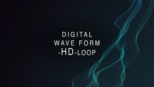 Abstract Fluid Digital Wave Particle Animation