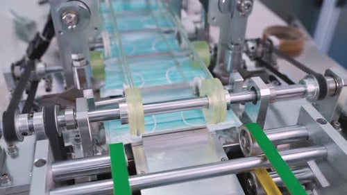 Face Mask Production Line in Modern Factory
