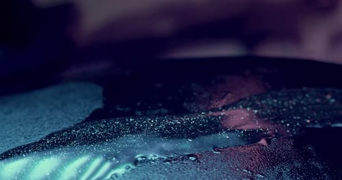 Glitter Fluid Wet Ink Texture Blue Paint