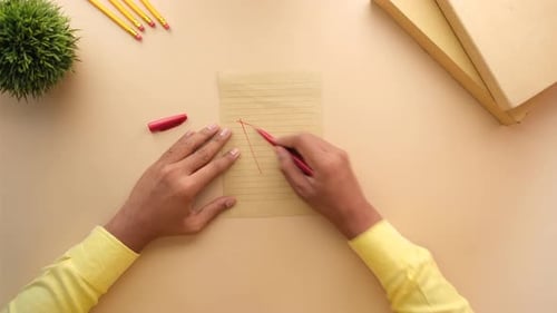 Hand Drawn Grade with Plus in Circle