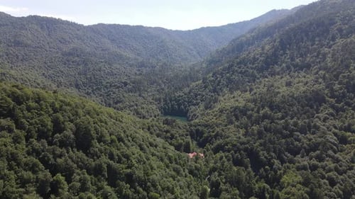 Lake Between Mountains
