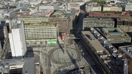 Aerial View Urban Cityscape Stockholm