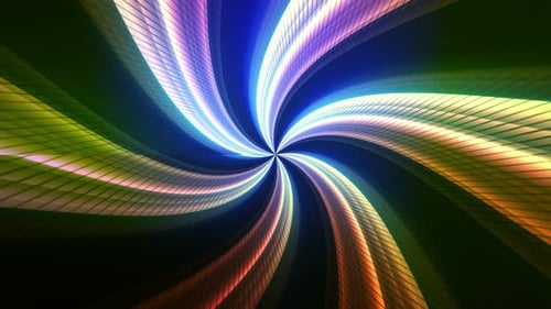 Colorful Geometric Vortex Background Animation