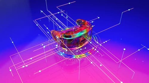 Abstract background of Virtual Reality