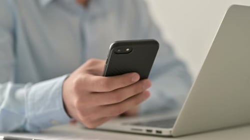 Using Smartphone and Laptop