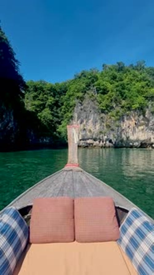 Luxury Longtail Boat in Krabi Thailand Koh Hong Island Trip at the Tropical Island 4 Island Trip in