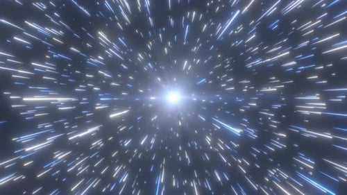 Futuristic Light Speed Warp Tunnel Loop