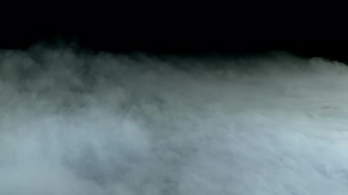 Flowing Fog on Black Background