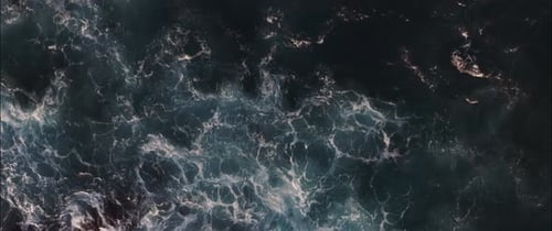 Sea background in motion from above