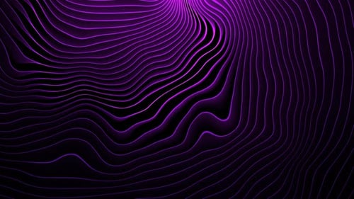 Modern Abstract Purple Wavy Lines Seamless Loop Background