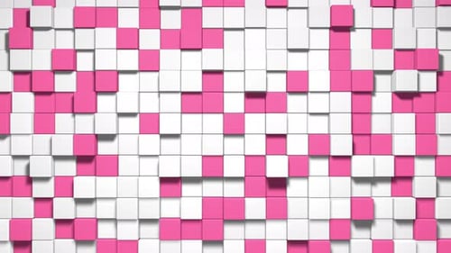 3D Abstract cubes loop