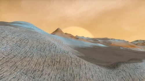 Space Background - Rocky Exoplanet