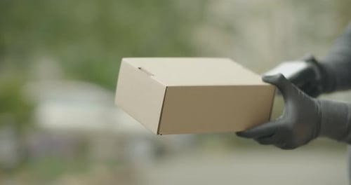 Delivering the Package and Ready to Electronic Payment