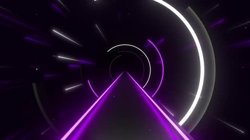 Túnel Space Road VJ Loop