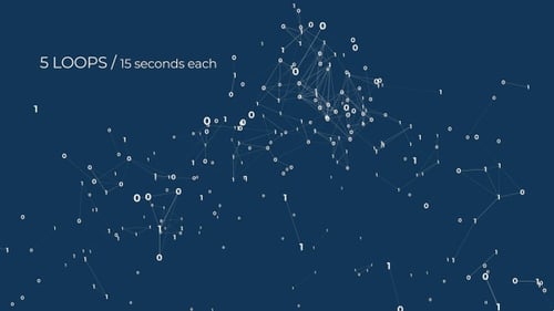 Código binário e linhas