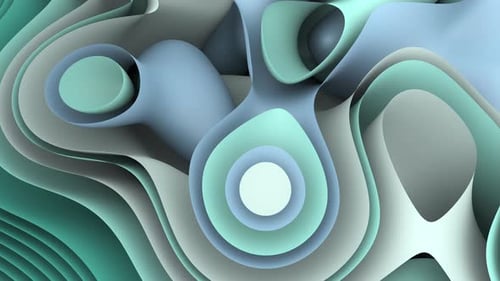 Abstract Flowing Soft Curved Lines