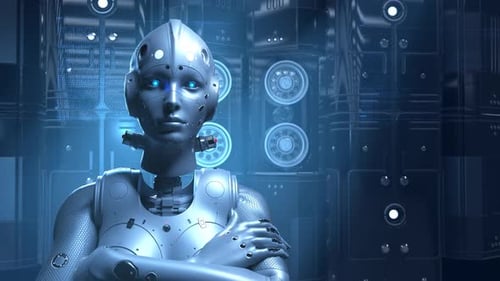 sci-fi woman robot