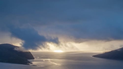 Loopable Video of Stormy Sky in Norway