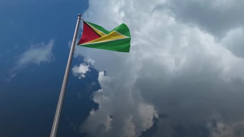 Guyana Flag Waving 2K