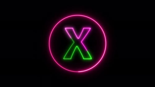 Glowing neon font. pink and green color glowing neon letter. Vd 1325