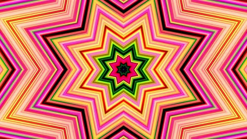 Animation de motifs de kaléidoscope