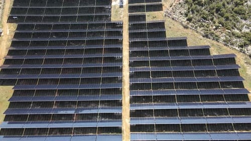 Aerial View of Solar Panels