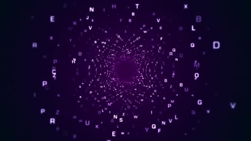 4K Abstract Binary Tunnel (loopable)