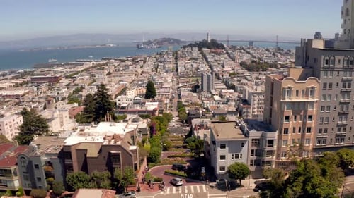 Beautiful Aerial View of the San Francisco USA