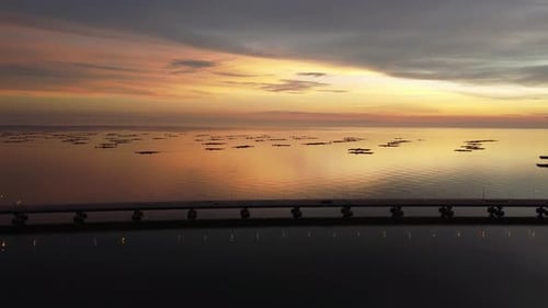 Aerial sliding over Penang Second Bridge